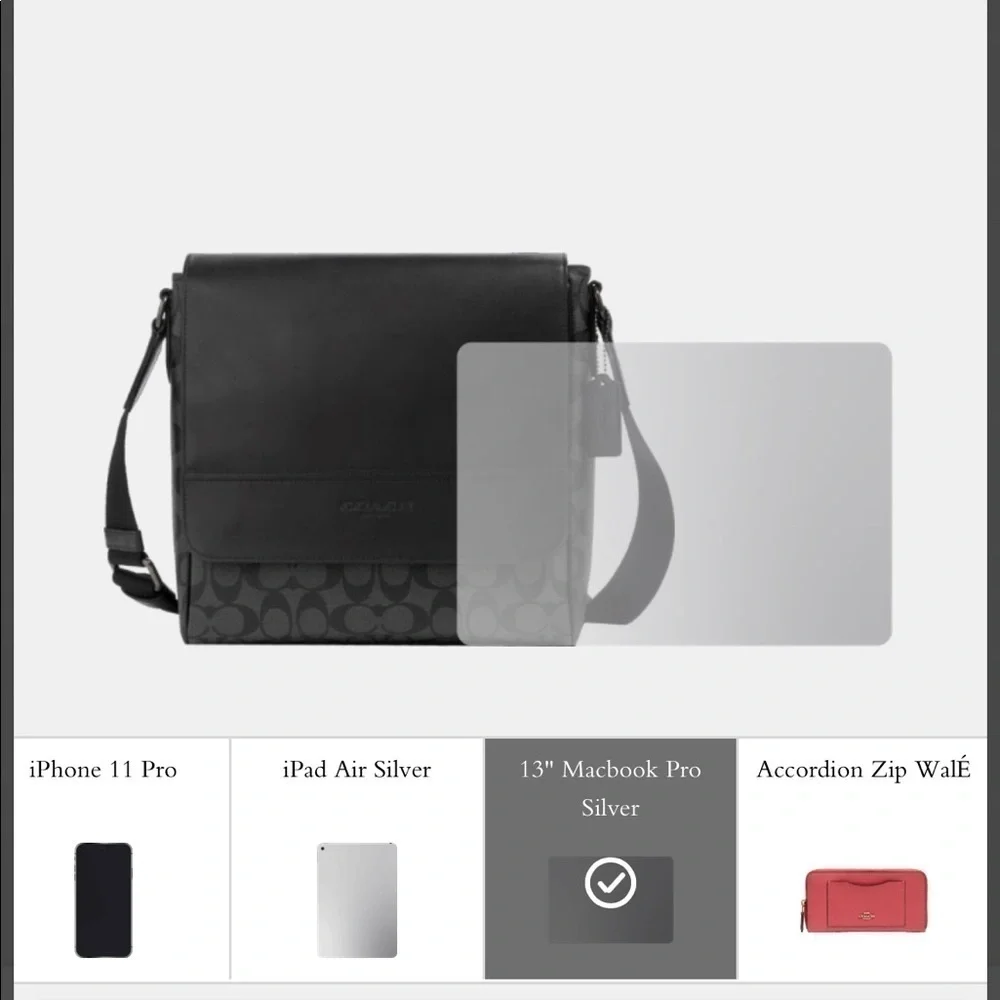 Coach signature coated
